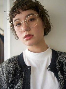 ヌーフェム(nuu fem) 顔まわりカットナチュラルレイヤー大人可愛いショートパーマ