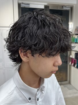 フィフス 天神大名(fifth) 波巻きスパイラルパーマウルフパーマメンズ19時以降メンズカット