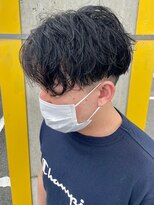 ニアウ 太田店(Niau)&nbsp;センターパートツイストスパイラルパーマツイストパーマメンズ