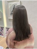 ブリーチなし透明感カラーオリーブグレージュ【中居】