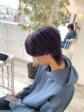 タブー 岐阜店(TABOO) 【韓国風ウルフ×ブルーラベンダー】