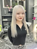 チュダック(ChuDuck)&nbsp;韓国風《ペールシルバー》ハイトーン/ケアブリーチ/ダブルカラー