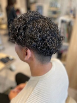 エヌアンドエー せんげん台店(N&A) ツイストスパイラル黒髪ショート×ツーブロック×無造作#1