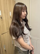 ローレンジウ(LOREN JU)&nbsp;透明感髪質改善ベージュダブルカラーミルクティーグレージュ