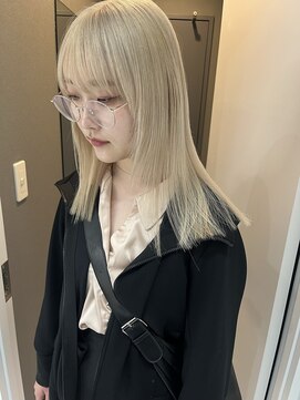 ペレ 梅田(PELE) 前髪/アンブレラカラー/こなれミディ/イメチェン/ウェーブパーマ