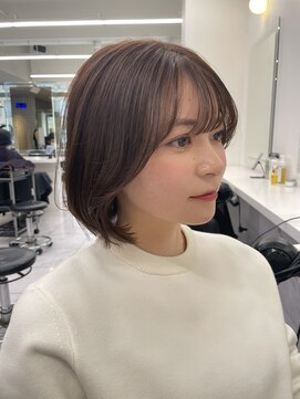 アイズ 横浜(IS) 横浜/mikiya指名/切りっぱなしボブ/顔周りカット