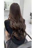 ワンカラーで出来る色素薄めカラー×縮毛矯正