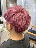 メンズカラー/ツーブロック/ピンク【池袋/本松】