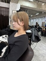 シールドヘアー 沖縄 新都心(C'LD Hair)&nbsp;那覇/新都心/おもろまち/ハイトーンボブ/ぷつっとボブ/ボブ