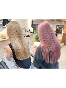 《新規リピーター多数◎》ケアブリーチ使用で叶えるムラなしハイトーンカラー＊[横浜/ダブルカラー/韓国]