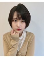 アローラ 三軒茶屋(Allora) ナチュラルボブ前髪あり☆20代30代40代50代ショートボブ