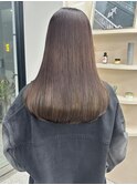 ストレート 髪質改善トリートメント 艶髪 オリーブグレージュ