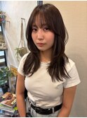 naturalロングハッシュカット