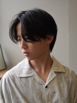 センターパート/ニュアンスパーマ/韓国/フェーザーパーマ/眉毛