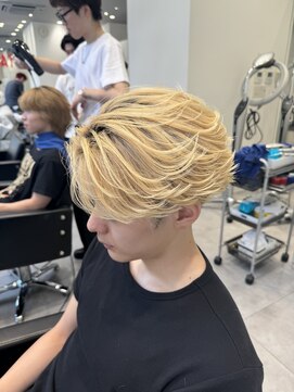 オーシャントーキョー 仙台(OCEAN TOKYO) フェザーショートニュアンスパーマセンターパートツーブロック