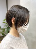調布ショートボブレイヤーボブ切りっぱなしミニボブ前下がり前髪