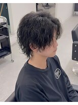 ブライト(BRIGHT)&nbsp;ツイストスパイラルパーマセンターパートウルフ