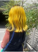 ハイライトカラーハイインパクトイエローヘア