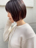 シロ(SiLO) 艶感ミニボブ○大人可愛いブラウンカラー