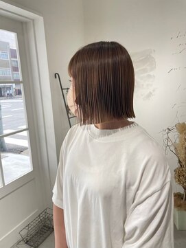 ジュベ 別府店(juve.) 別府ショートボブ顔まわりレイヤーカット髪質改善カラー30代