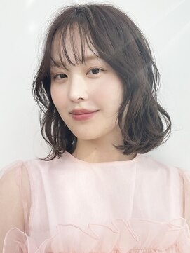 ブリーチなし透明感カラー　グレージュカラー