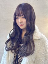 フェイバー 警固店(FAVOR)&nbsp;赤み消しカラー×パツンとバングに顔まわりレイヤー