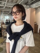 セーヌアワー(CEINE OUR)&nbsp;髪質改善縮毛矯正ミディアムレイヤー顔周りカットイルミナaujua