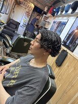 グッドラックバーバーハナレ 吉祥寺&nbsp;デザインパーマ［バーバー/吉祥寺/スキンフェード／メンズ］