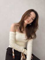 アース コアフュールボーテ 熊谷店(EARTH coiffure beaute)&nbsp;ナチュラルベージュ_ヨシンモリ_顔周りレイヤー_レイヤーカット
