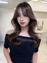 アイトーキョーエス 渋谷(AI TOKYO S)&nbsp;レイヤーシースルーバング透明感髪質改善渋谷オリーブベージュ