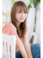 ミック ヘアアンドメイク アップ 駒込店(miq Hair&Make up) 透け感イノセントカラーシースルーバングワンカールc1