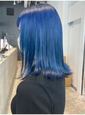 ブルーミディ_外ハネボブセクションカラー_ba404061
