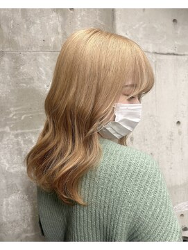 ガルボ ヘアー(garbo hair) #高知 #美容室 #ベージュ #ハイトーン #ケアブリーチ #10代