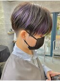 アップバング/ツーブロックマッシュ[髪質改善/白髪染め/千葉]