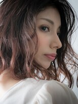 カバーヘア ブリス 志木南口駅前店(COVER HAIR bliss)&nbsp;ミルクティーピンクオンブレ大人ボブパーマ203u志木20代30代40代