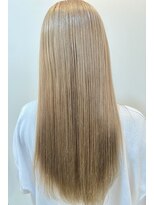 ヘアーブレイス(hair brace)&nbsp;ブリーチ一回　ミルクティーベージュ　stylist聖斗