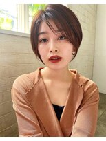 大人可愛い前髪×艶髪×水素カラーグレーベージュことりベージュ