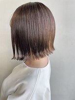 ヘアー アイス 御器所本店(HAIR ICI) 外ハネボブ前下がりボブ白髪ぼかし脱白髪染め30代40代アッシュ