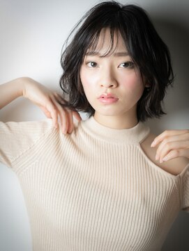 カバーヘア ブリス 北浦和(COVER HAIR bliss) 黒髪外ハネボブウルフヘルシースタイル204s北浦和20代30代40代