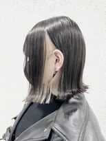 ネオリーブカップ 町田店(Neolive capu)&nbsp;ぷつっとボブ×ホワイトブロンド/韓国/インナーグレージュ/町田