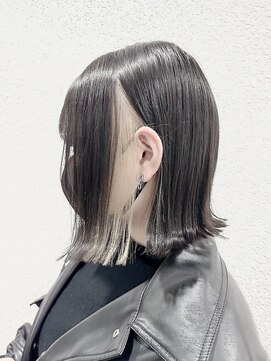 ネオリーブカップ 町田店(Neolive capu) ぷつっとボブ×ホワイトブロンド/韓国/インナーグレージュ/町田