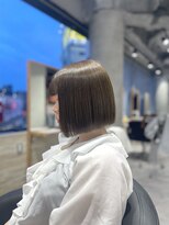 リーオオサカ(Lee Osaka) 【Lee大阪店】ちゅるん艶ベージュ×ワンレンボブ/新出