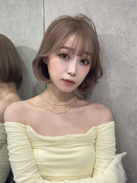 ルームバイシー 新宿(Loom. by Sea) ワンレン韓国ボブカット×ダブルカラー