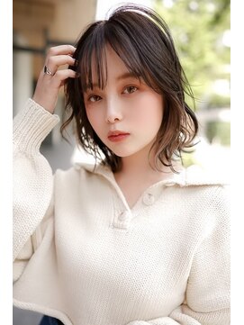 ギークス(GEEKS) 【GEEKS渋谷】イヤリングカラー/伸ばしかけレイヤーボブ/春ヘア