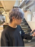 【三谷大樹】メンズハイトーン/ラベンダーシルバー/ウルフカット