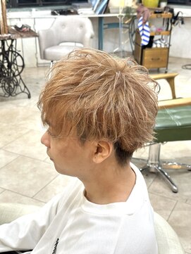 ロストシティ 横浜(LOST CITY) マッシュショート ミルクティーカラー【緑川】