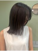 切りっぱなしボブ顔周りレイヤーカット【 大阪 上新庄】