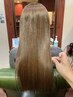 前回髪質改善90日以内　【前髪】ストレート＋カット＋カラー　￥18000→16000