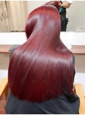 原宿縮毛矯正酸性ストレート髪質改善ミディアムストレート艶髪