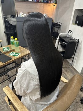 梅雨対策/髪質改善美髪縮毛矯正/似合わせカット絹髪ストレート